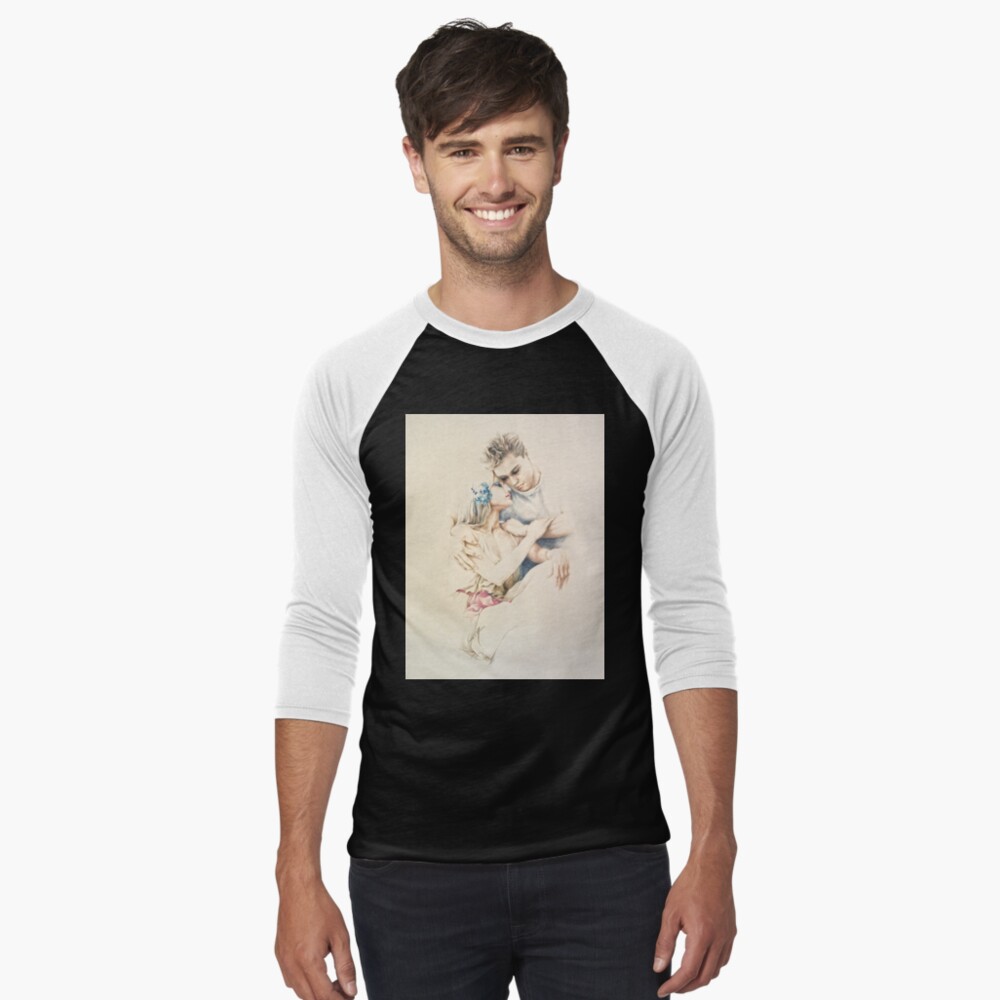 Item preview, Baseball ¾ Sleeve T-Shirt designed and sold by sara-moon.