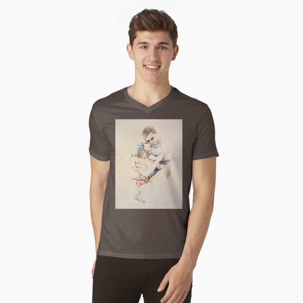Item preview, V-Neck T-Shirt designed and sold by sara-moon.