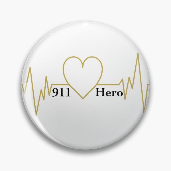 Item preview, 911 Hero Heart Heartbeat designed and sold by PLLDesigns.