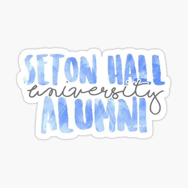 Vista previa del artículo con la obra «Antiguos alumnos de la Universidad Seton Hall», diseñado y vendido por Ally Gracie.