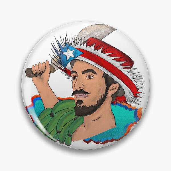 Item preview, Jíbaro soy with machete in hand designed and sold by Karina Negron.