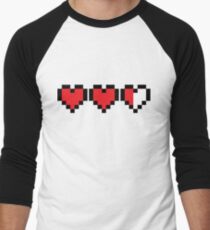 Zelda Heart Container Men's Baseball ¾ T-Shirt