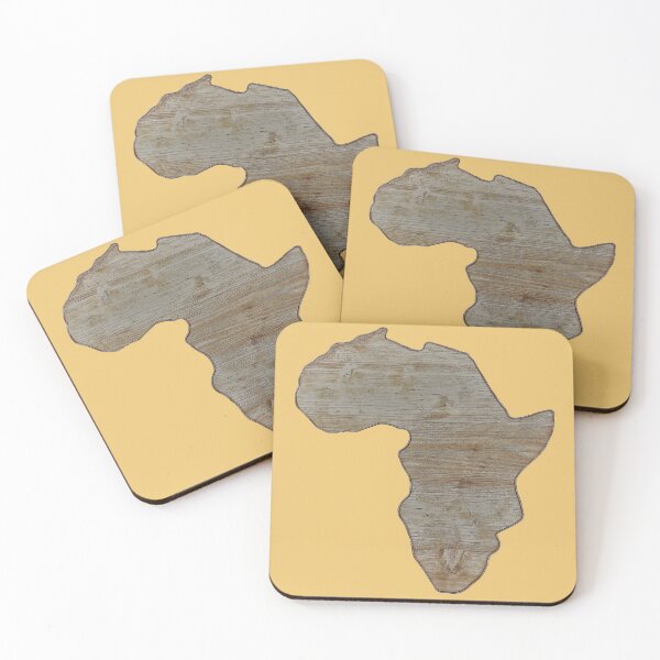 Item preview, Africa continent in wood and copper. designed and sold by 57victor.