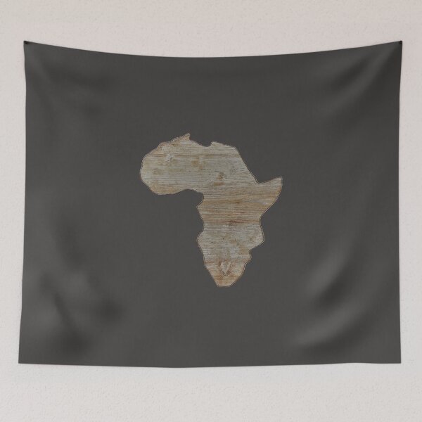 Item preview, Africa continent in wood and copper. designed and sold by 57victor.