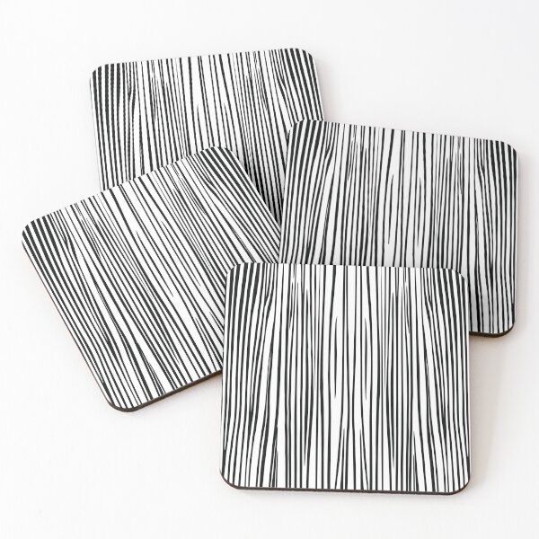 Item preview, Modern Vertical Black and White Stripe Pattern designed and sold by sinceanna.