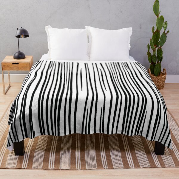 Item preview, Modern Vertical Black and White Stripe Pattern designed and sold by sinceanna.