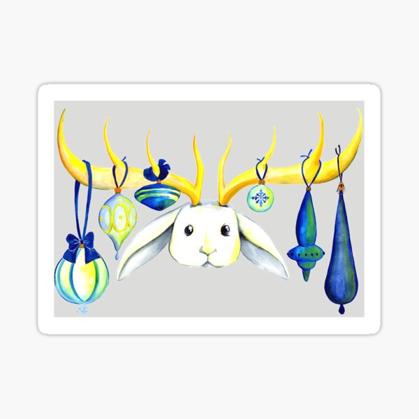 Item preview, Ornamental Jackalope Card designed and sold by SimplyKitt.