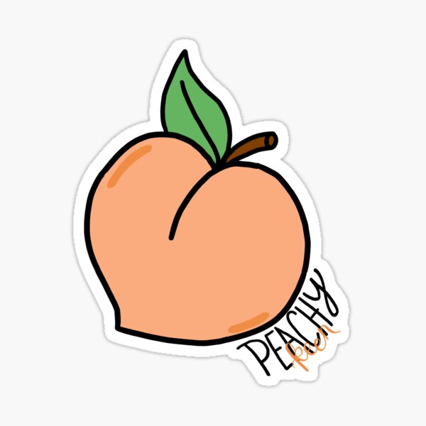 Peachy Keen Sticker For Sale By Maddie55meadows Redbubble