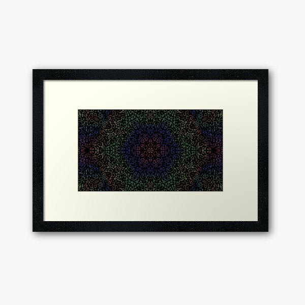 A hexagonal automaton 60-100-366 Framed Art Print