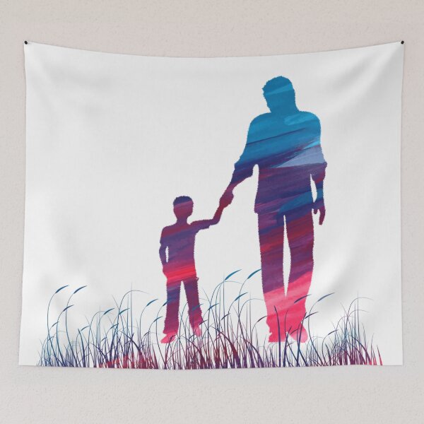 Item preview, Fathers day shadow dad and son color designed and sold by linhkaphung.