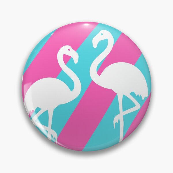 Item preview, Pink and Blue Flamingos designed and sold by DilloStudios.