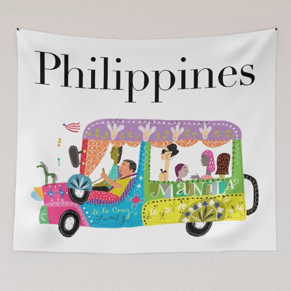 Aperçu de l'œuvre Le jeepney philippin illustré par Robert Alejandro créée et vendue par papemelroti.