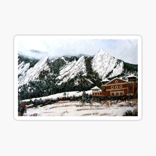 Chautauqua - Winter, Late Afternoon Sticker