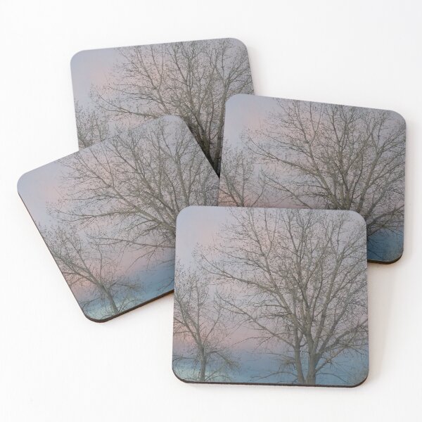 Item preview, Pink and Blue sunset storm Trees designed and sold by Marcia Benson.