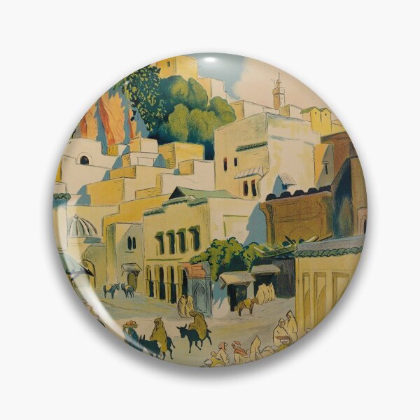 Item preview, PLM Moulay-Idriss vintage travel poster designed and sold by stickart-marek.