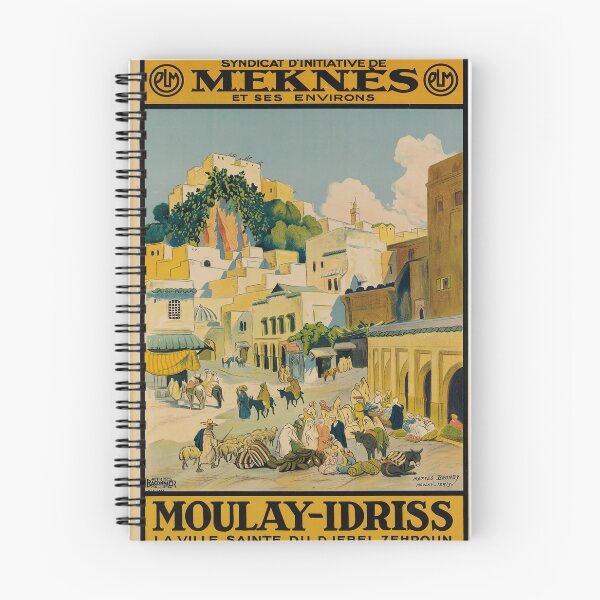 Item preview, PLM Moulay-Idriss vintage travel poster designed and sold by stickart-marek.