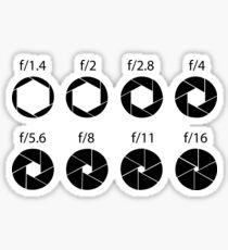 F-stops - Black Sticker