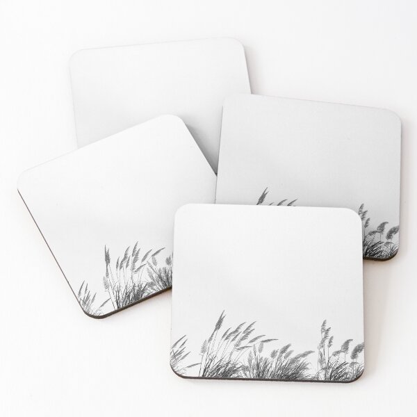 Item preview, Wheat Field Minimalist Art, Black and White designed and sold by Geostop.