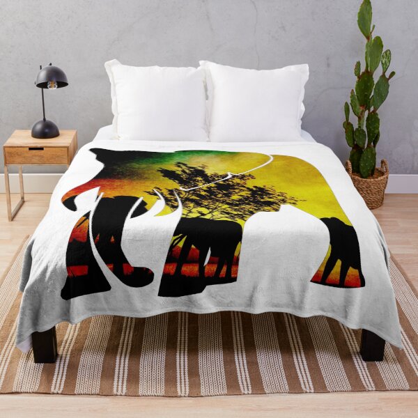 Item preview, Savanna Sunset Elephant designed and sold by rodmendonca.