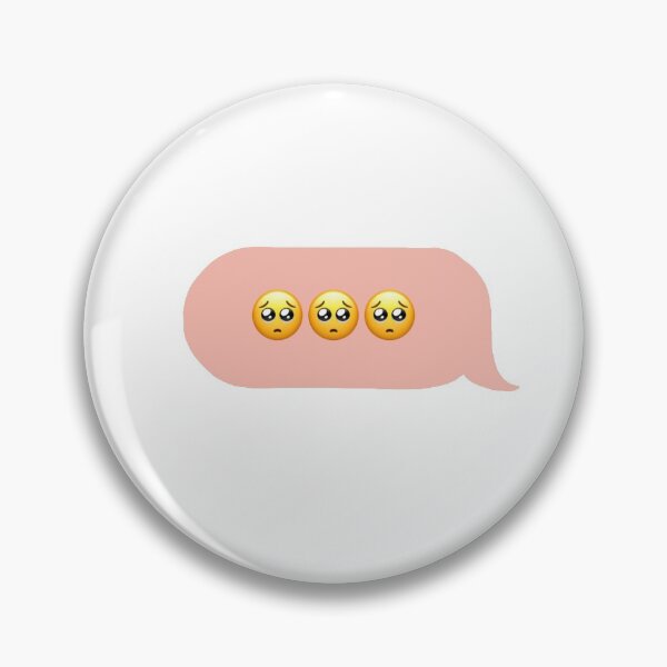 Item preview, Pink Sad Face Emoji Text Message designed and sold by saraeckles.