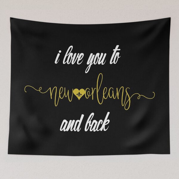 Item preview, Black and Gold I Love You to New Orleans and Back designed and sold by StudioBlack.