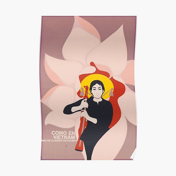  un artiste de propagande cubain qui s'est rendu au Vietnam pour le Département cubain d'orientation révolutionnaire. Poster
