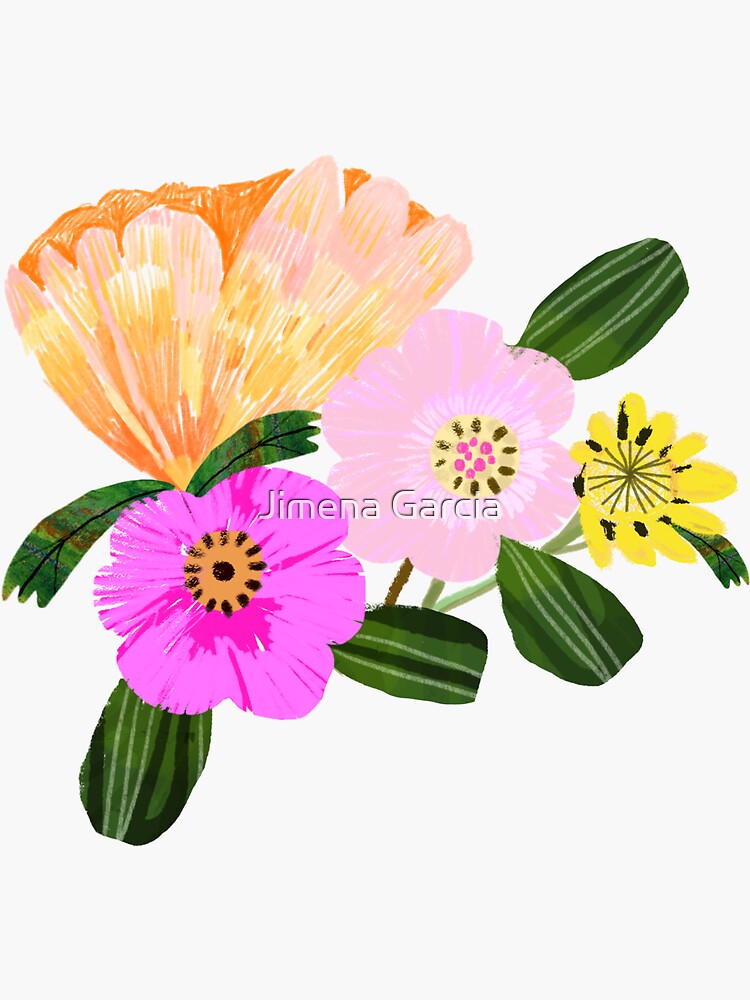 Colourful, Bright and Happy Flowers by Jime-Creates