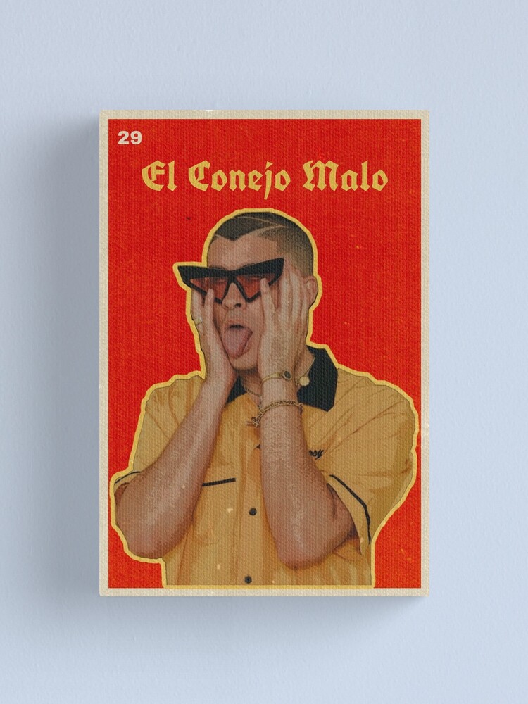 Download "Bad Bunny Loteria" Canvas Print by LatinaHeart | Redbubble