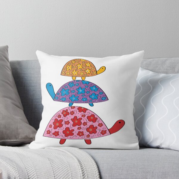 Item preview, Stacked Turtles with Flower Shells designed and sold by kookadesigns.