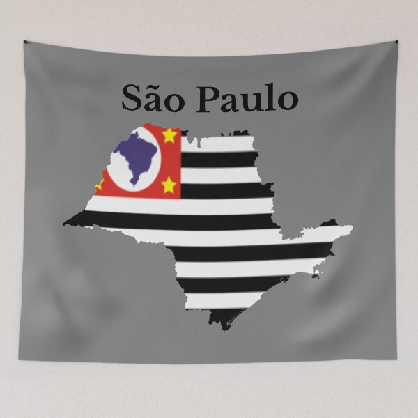 Item preview, Sao Paulo State Brazil Map Flag designed and sold by marosharaf.