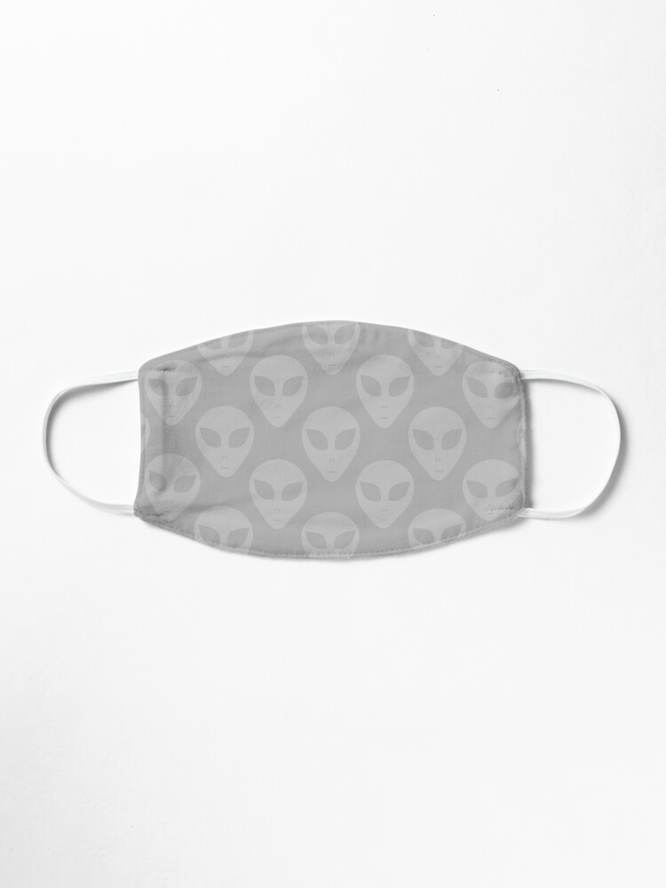 Alternate view of The Greys - Alien Invasion Light Gray Pattern Mask