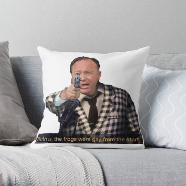 Fallout New Vegas alex jones Throw Pillow