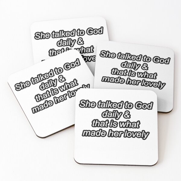 Item preview, She Talked to God daily & and that is what made her lovely  designed and sold by marosparo.