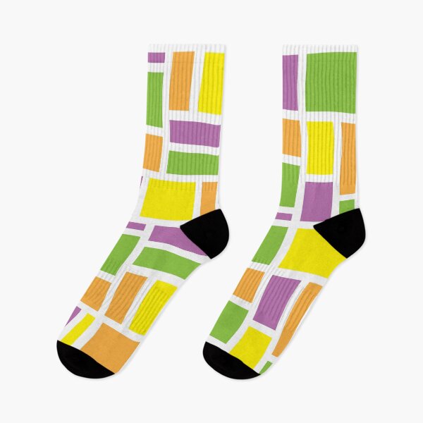 Item preview, Block color geometric composition in Orange, Purple, Green and Yellow designed and sold by egrubbs.