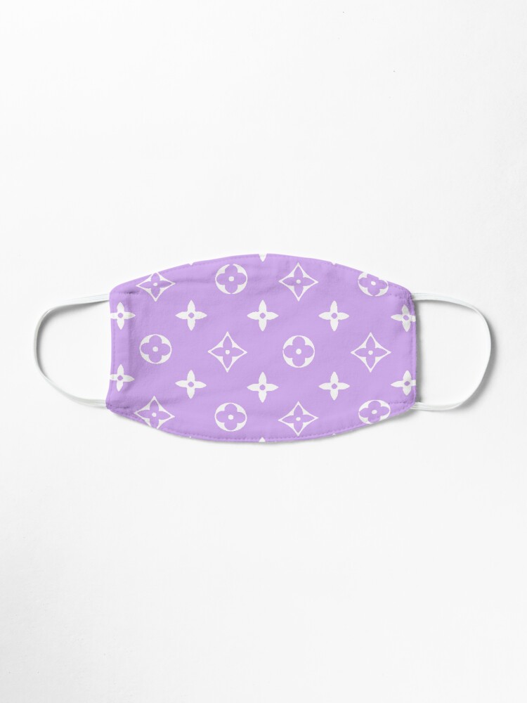Alternate view of Purple 2000s Y2K designer print Mask
