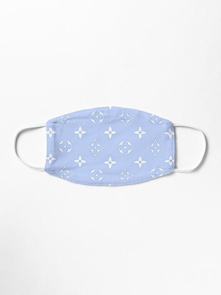 Alternate view of Baby Blue 2000s Y2K designer print Mask