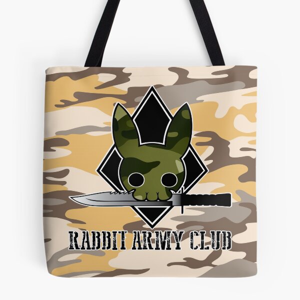 Item preview, Rabbit Army Club Camouflage Skull White Outline Camo  designed and sold by 108dragons.