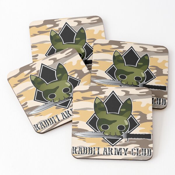 Item preview, Rabbit Army Club Camouflage Skull White Outline Camo  designed and sold by 108dragons.