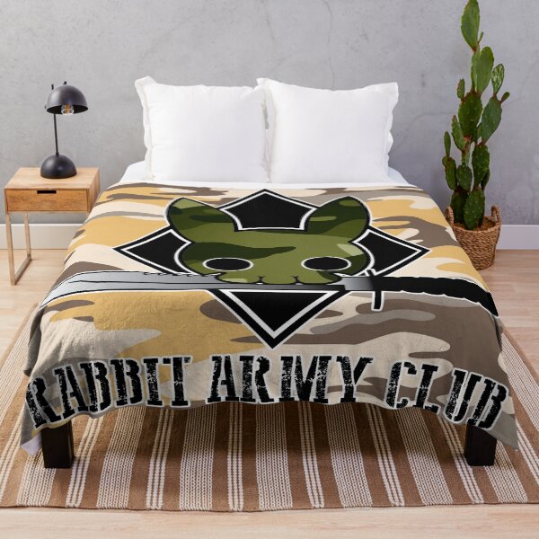 Item preview, Rabbit Army Club Camouflage Skull White Outline Camo  designed and sold by 108dragons.