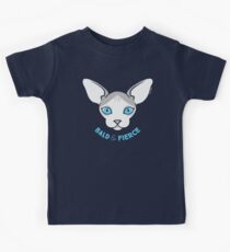 Sphynx Katze - Bald & Fierce Kinder T-Shirt