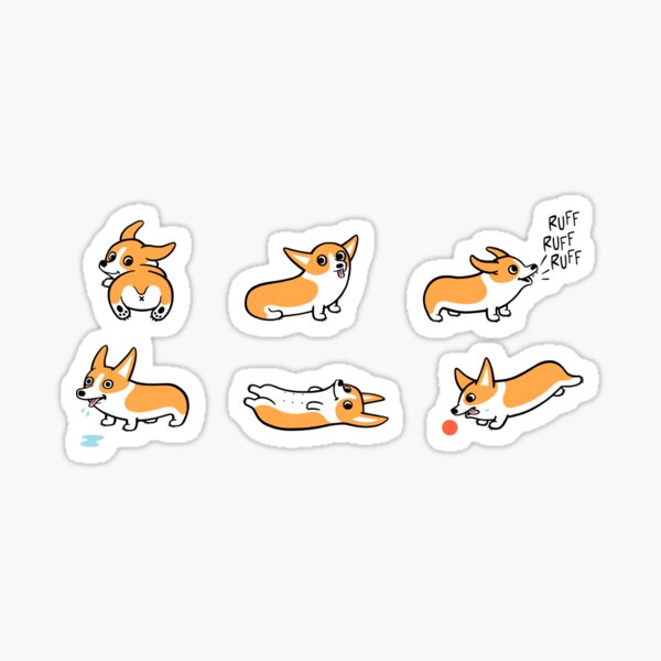 Cutie Corgis Sticker