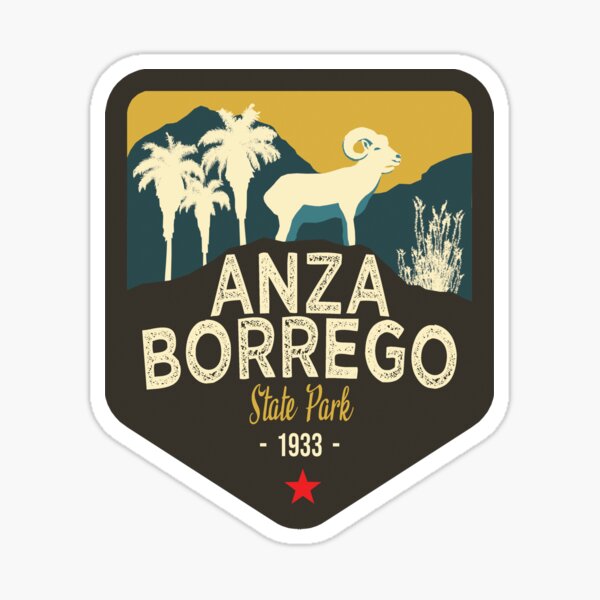 Vista previa del artículo con la obra «Insignia de tesoros de California n.° 2 de 10: Parque estatal Anza Borrego», diseñado y vendido por mp2262.