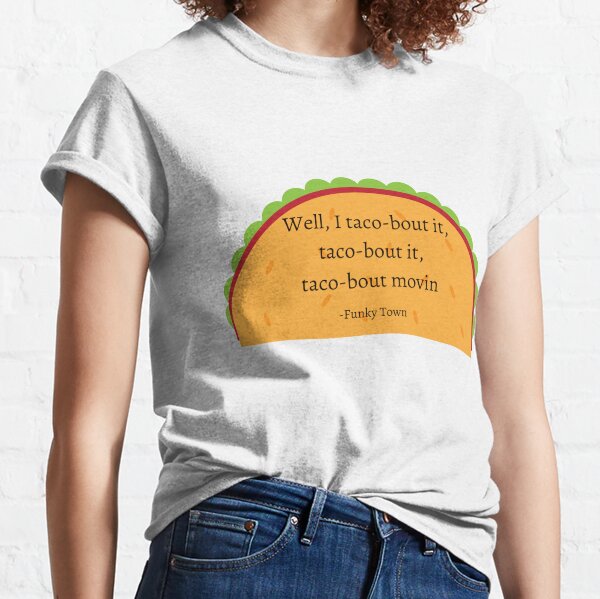 Funny Junk Food Taco Tuesday Ironic Pizza Graphic Tee Shirt Sports