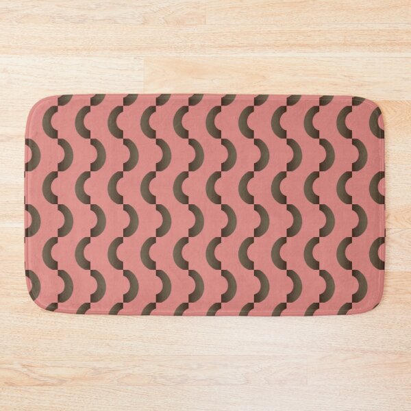 Item preview, Pink and Brown Wavy Stripes designed and sold by Poetic Patterns Studio.