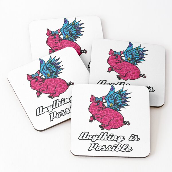 Item preview, Anything is Possible Flying Pig designed and sold by artbyomega.