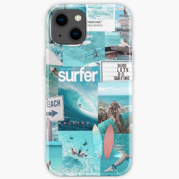 SURF DREAMS VSCO COLLAGE Coque souple iPhone