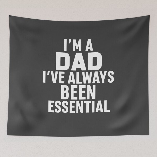 Item preview, I'm a Dad I've Always Been Essential : Red Grunge Vintage, Essential Worker, Dad Jokes designed and sold by UMED :).
