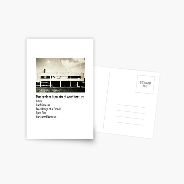 Item preview, Modernism 5 Points of architecture designed and sold by Jess Castro.