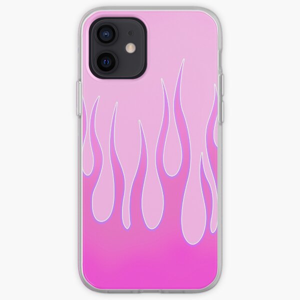 pink tribal y2k flames iPhone Soft Case