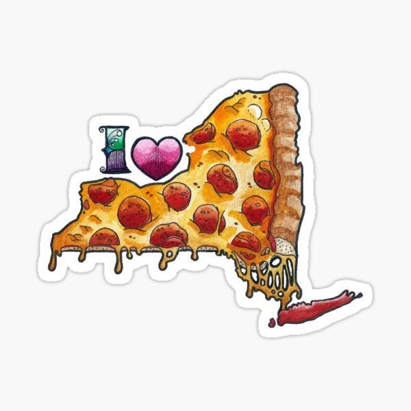 Ich liebe NY Pizza Sticker